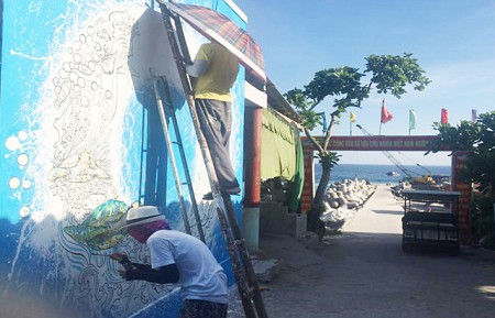Đảo Bé sẽ có làng bích họa về biển đảo Đảo Bé sẽ có làng bích họa về biển đảo