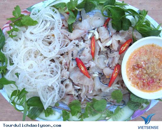 Gỏi cá tràu đặc sản đảo Lý Sơn - Ảnh 1